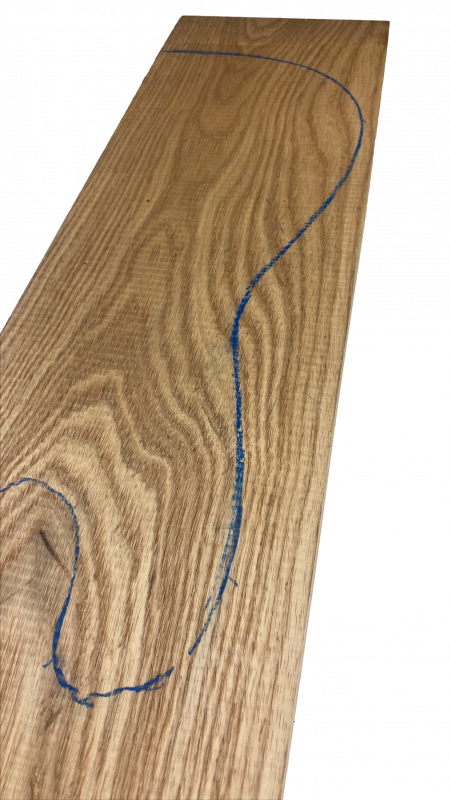 Body Swamp Ash, grainmatched, Caramel, 47mm, Unique Piece #131